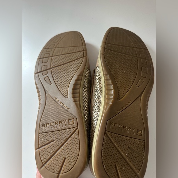 Sperry EUC Topsider Shoes with Gold - size 8.5 - Picture 5 of 5